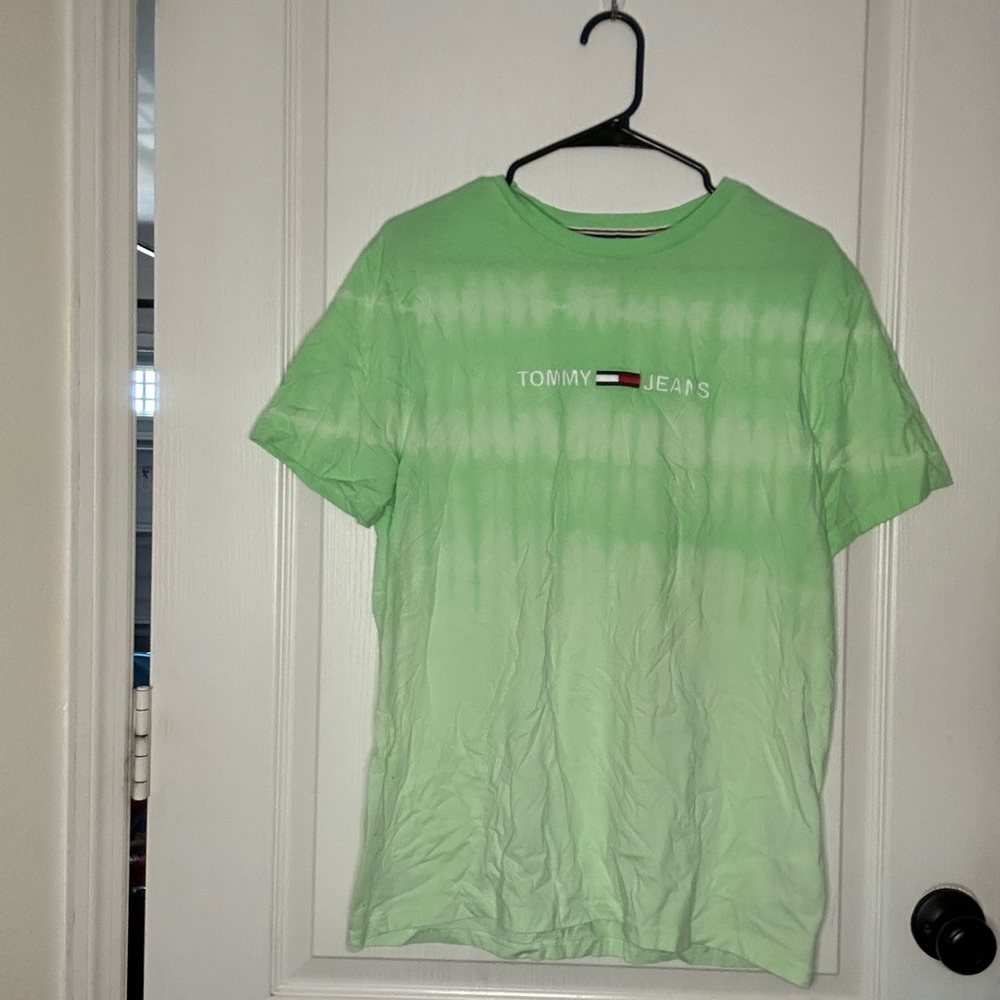 *USED* Tommy Hilfiger tie dye green tee
